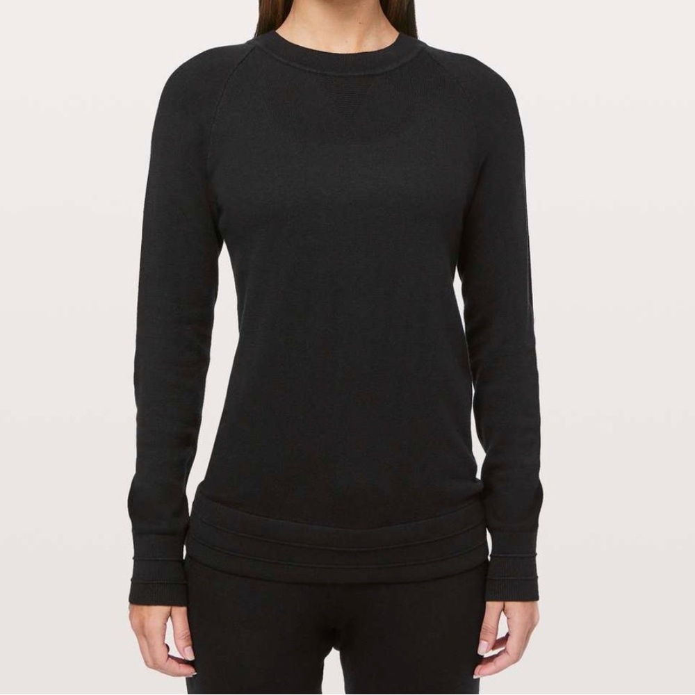 lululemon athletica Apres Your Way Women’s Sweater Cashmere Blend Sz 4 Black